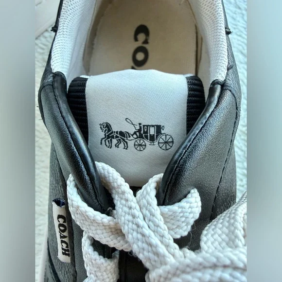 COACH‎ Clip Court Low Top Sneaker BLACK SIZE 8B - Picture 7 of 11